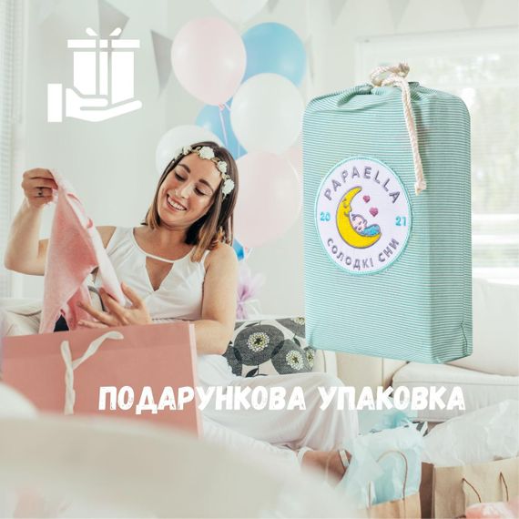 Детский комплект постельного белья в кроватку PAPAELLA с вышивкой, хлопок мята (8-35772*002) | Зображення 8