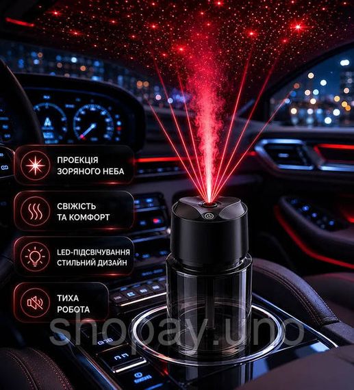 Автомобильный ароматизатор Starry Sky XT056 • Аромадиффузор «звездное небо» для авто, салона, дома и рабочего пространства | Зображення 4
