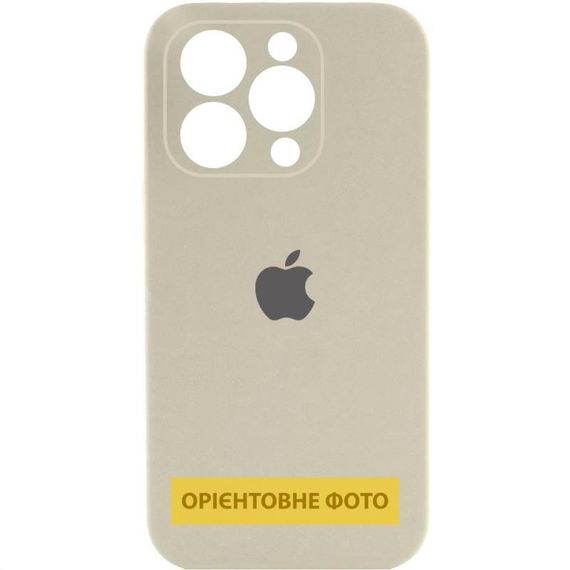 Чохол Silicone Case Full Camera Protective (AA) для Apple iPhone 17 Pro Max (6.9") Бежевий / Antique White