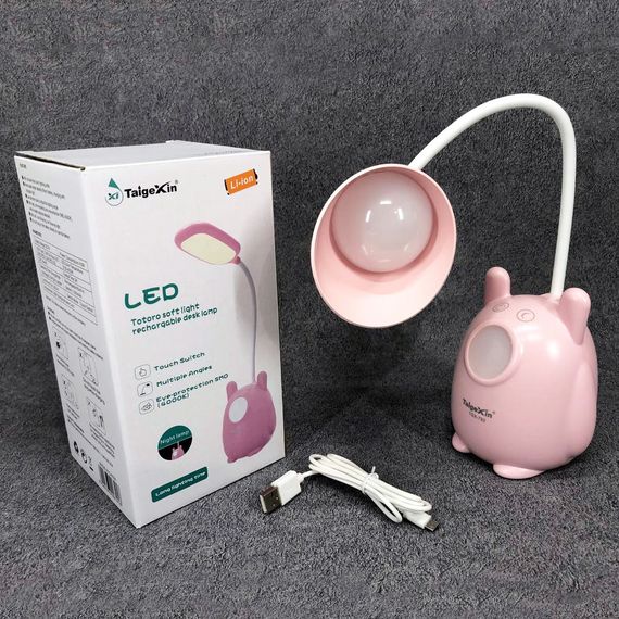 Настольная лампа TaigeXin LED TGX 792, светодиодная настольная, удобная настольная лампа. Цвет: розовый | Зображення 8