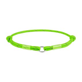 Шнурок для адресника из паракорда WAUDOG Smart ID, светоотражающий, M, Д 4 мм, Дл 42-76 см салатовый