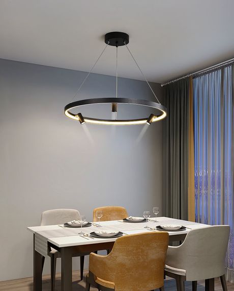 Люстра світлодіодна підвісна LED світильник для квартири на стелю лед 26828 Чорний 35-180х80х80 см. | Зображення 3