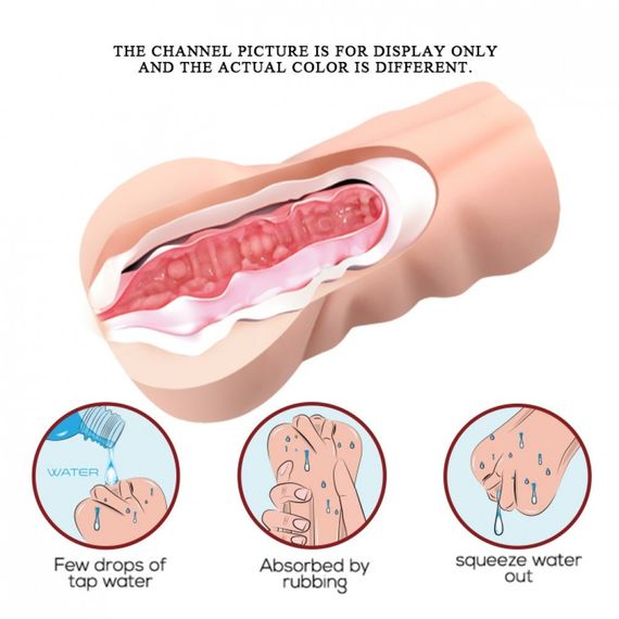 Мастурбатор вагіна реалістичний Baile бежевий, 13 х 7 см sexstyle | Зображення 11