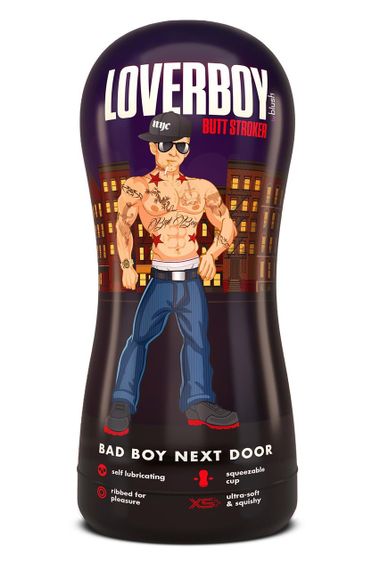 Мастурбатор анус Blush Coverboy Bad Boy у колбі, бежевий, 18.5 см Sex Aura | Зображення 5