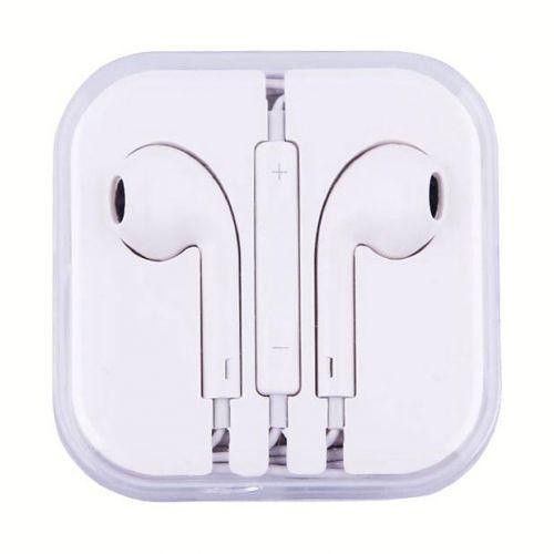 Навушники з мікрофоном Apple Iphone earpod 5 quality білі | Зображення 1
