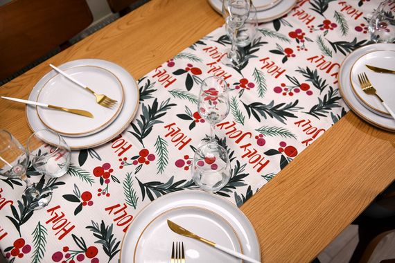 Ранер Ardesto Happy Holidays, 40х140см, 90% поліестер, 10% бавовна, білий (ART01HW) | Зображення 6