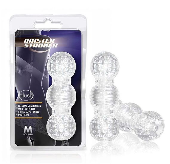 Мастурбатор нереалістичний Blush M for Men Master Stroker прозорий Sex Aura
