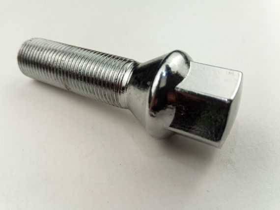 Болт колісний М14х40х1,25 хром, конус, ключ 17