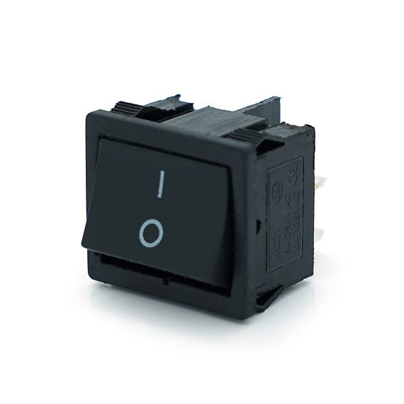 Перемикач ON-OFF KCD1-104, 250VAC/6A, 4 контакти, Black