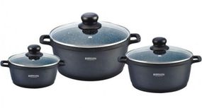 Набор кастрюль Bohmann BH-6006-MRB, 6 предметов антипригарное покрытие, для индукции