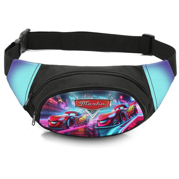 Сумка-бананка дитяча з принтом Тачки Блискавка МакКвін поясна сумка для хлопчика (4569)