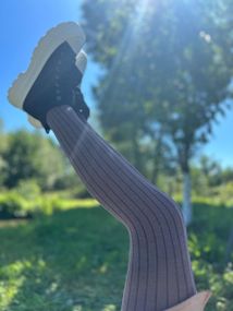 Дитячі колготки кольорові однотонні (рубчик) ТМ Twinsocks р. від 74 до 146 140-146/10-11 років, Капучино