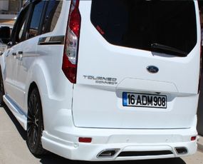 Накладка на задній бампер (під фарбування) для Ford Connect 2014-2021 рр.