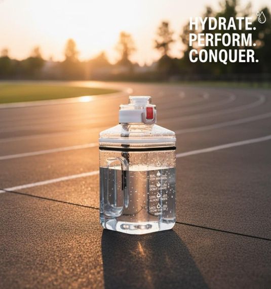 Спортивна біла фляга з BPA-free матеріалу (2.2 л) — зручне рішення для щоденного зволоження | Зображення 9