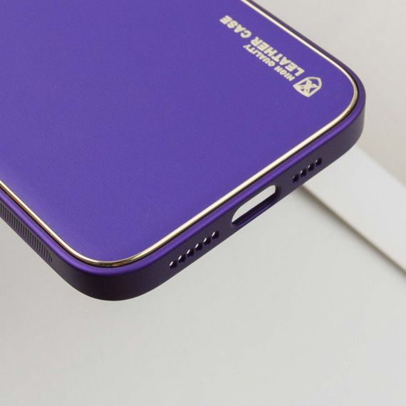 Шкіряний чохол Xshield для Apple iPhone 14 Pro Max (6.7") Фіолетовий / Ultra Violet | Зображення 7