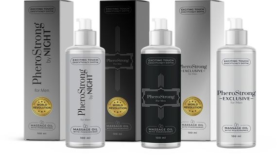 Масажна олія з феромонами для чоловіків PheroStrong Exclusive, 100 мл sexstyle | Зображення 2