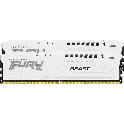 Модуль памяти для компьютера DDR5 32GB (2x16GB) 5200 MHz FURY Beast White Kingston Fury (ex.HyperX) (KF552C40BWK2-32) | Зображення 2