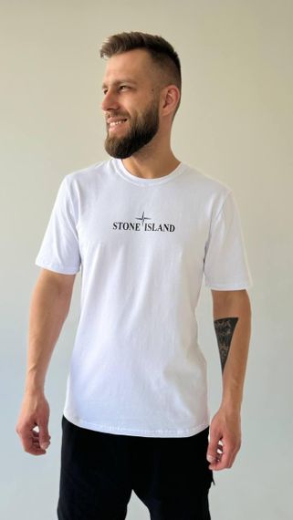 Футболка Stone Island колір білий | Зображення 1