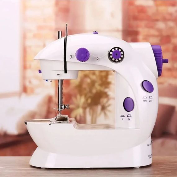 Портативна швейна машинка Mini Sewing SM202A, Білий / Міні швейна машинка | Зображення 1