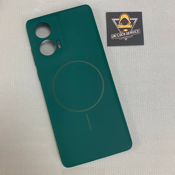 Чехол Motorola Edge 50 Fusion MagSafe SoftTouch Мягкий Противоударный Зеленый