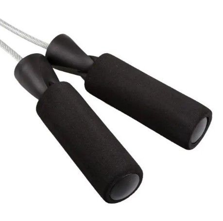 Скакалка швидкісна PowerPlay 4211 X ROPE з обтяжувачами (120 г*2) Чорна 3 м (PP_4211) | Зображення 1