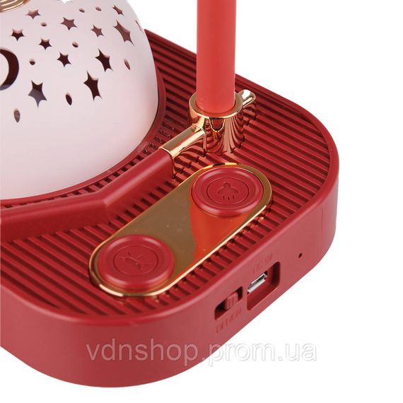 Дитяча лампа нічник із проекцією зоряного неба 3.2 Вт червона UP180R | Зображення 4
