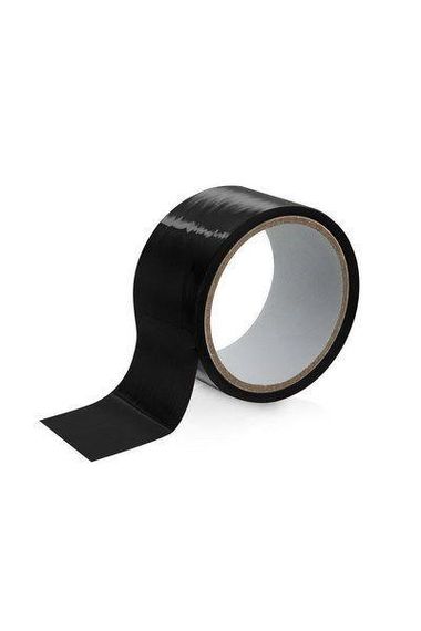 Скотч для бондажу Fetish Tentation Black (15м), не липне до шкіри і волосків, тільки сам до себе sexstyle