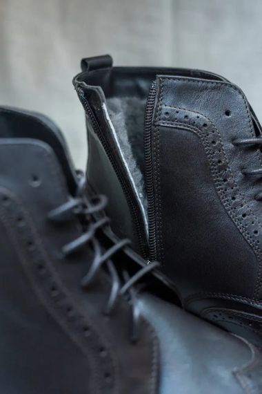 Ботинки коричневые с цигейкой 42 размер | Зображення 3