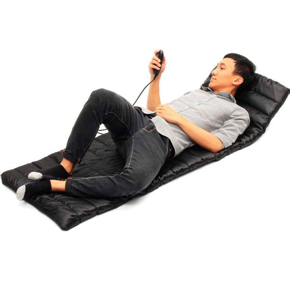 Массажный матрас с подогревом и пультом (170х58х3,5см) / Электронный вибромассажный коврик для спины и шеи | Зображення 7