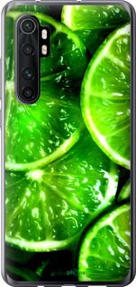 Чохол на Xiaomi Mi Note 10 Lite Зелені часточки лимона "852t-1937-2448"