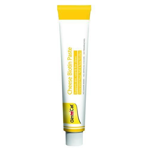 Паста для кішок GimCat Cheese Biotin Paste сирна з біотином, 100 г | Зображення 1