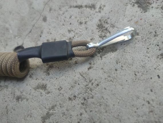 Шнур страхувальний кручений Тренчик-карабін економ (паракорд, койот) MAS | Зображення 3