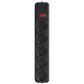 Gembird SPG5-X-6B Мережевий фільтр для ДБЖ (UPS) 1.8 м кабель 5 розеток - Вилки