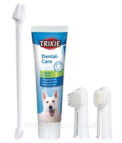 Набор зубная паста+щетка Trixie 2561 для собак