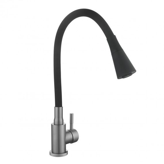Смеситель для кухни Lidz Aria 015F31 (k35) с гибким изливом LDARI015F31BGRP49566 Graphite/Black | Зображення 3