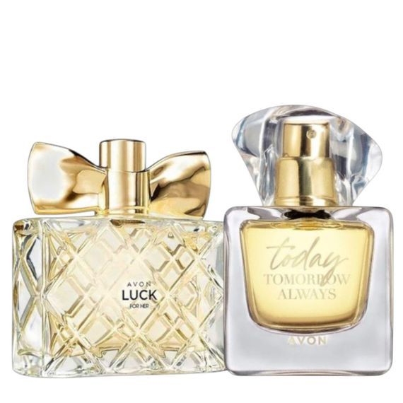 Женский парфюмированный набор «Удача и Любовь» Avon Luck для нее 50 мл + Today для нее 50 мл
