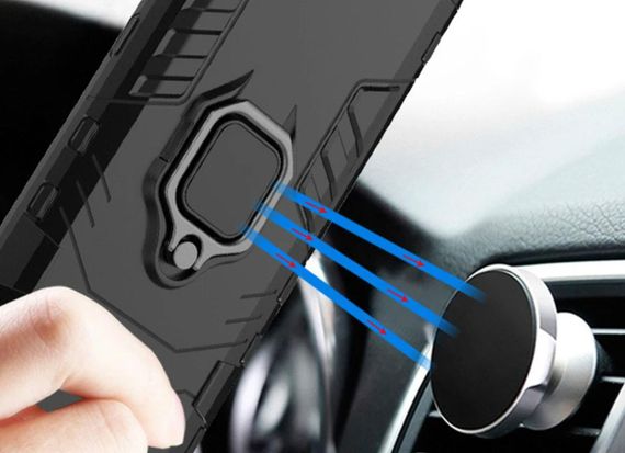 Чехол бампер Primolux Ring Armor для Realme C53 / Realme C51 - Black | Зображення 4