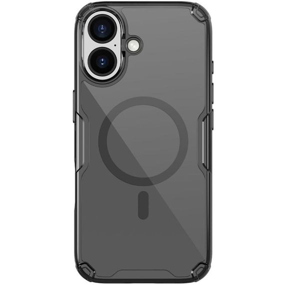 TPU чохол Nillkin Nature Pro Magnetic для Apple iPhone 17 (6.3") Чорний (прозорий) | Зображення 2