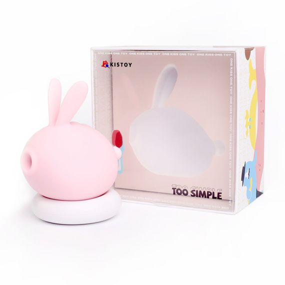 Вакуумний кліторальний стимулятор з вібрацією KISTOY Too Simple Pink | Зображення 5