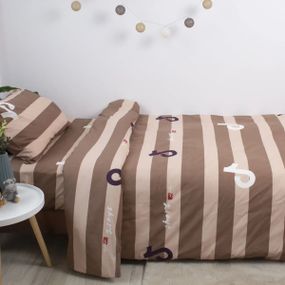 Постільна білизна підліткова ТЕП Soft dreams Line Brown 2-00886_26455 150х215 см коричнева