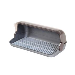 Хлібниця велика пластик 12 білий мармур Ламела