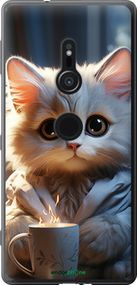 Чохол на Sony Xperia XZ2 H8266 Білий кіт "5646u-1378-2448"