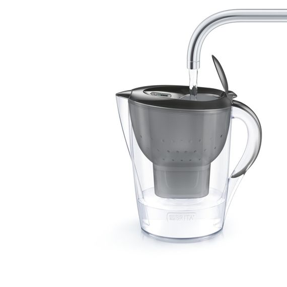 Фільтр-глечик Brita Marella Memo MXPro 2.4л (1.4л води) з фільтр-картриджем, графіт (1052794) | Зображення 2