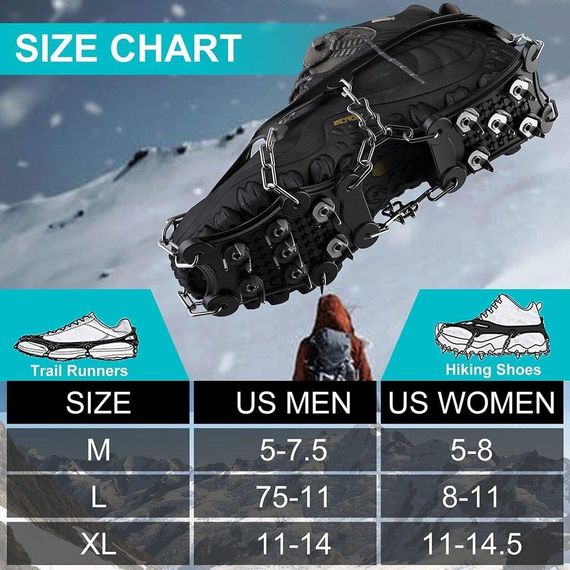 Неслизькі шипи для взуття Wirezoll, розмір L, 41-46 | Зображення 4
