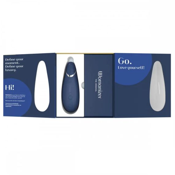 Вакуумний кліторальний стимулятор Womanizer Premium 2 Blueberry Sex Aura | Зображення 7