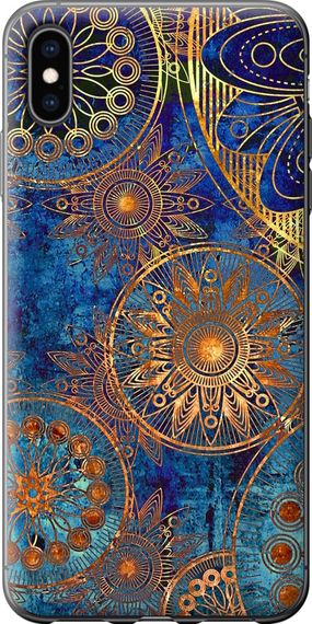 Чехол на iPhone XS Max Золотой узор "678u-1557-17620"