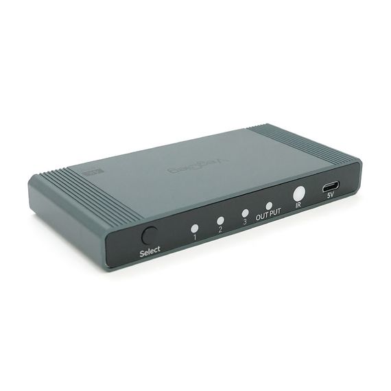 Комутатор VEGGIEG V-HD10 HDMI 1*3, HDTV2.0 4K, Grey, Box | Зображення 1