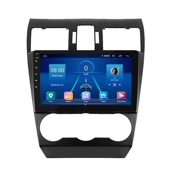 Штатна магнітола Lesko для Subaru Forester IV Рестайлинг 2015-2016 екран 9" 6/128Gb 4G Wi-Fi GPS Top Субару