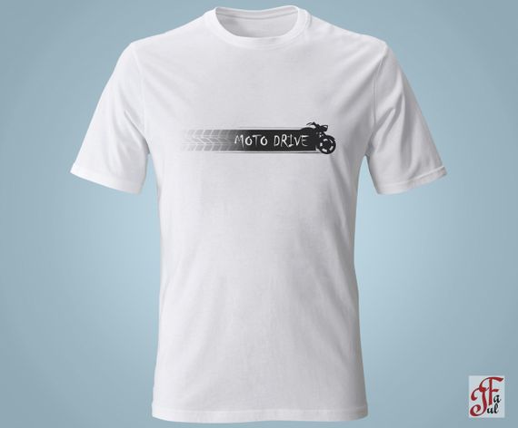 Футболка с принтом   Moto Drive.