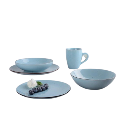 Тарілка супова Pattern 20см YF6002-5 блакитний LIMITED EDITION | Зображення 1